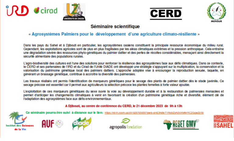 Read more about the article Séminaire scientifique